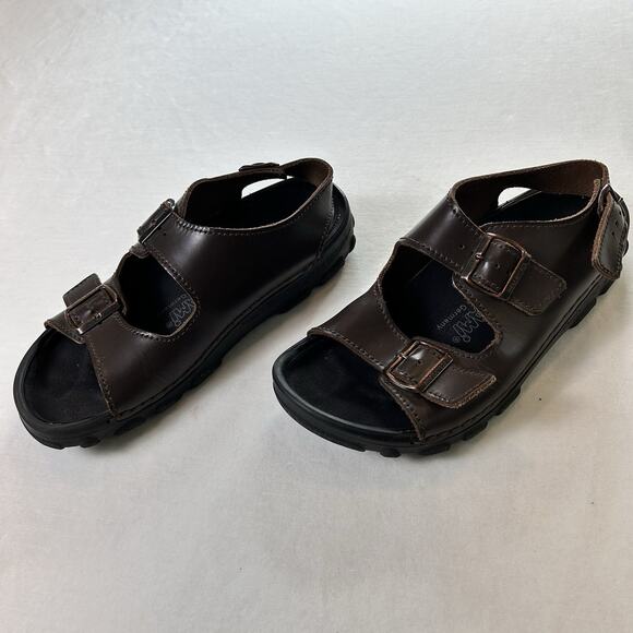 Birkenstock Tatami Nebraska Sandals Men’s 10 EU 43 Brown Leather Buckle Strap main image 5
